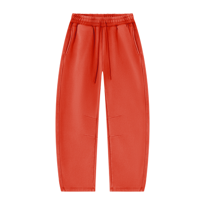 Unisex Vintage Wash Barrel Leg Fleece Sweatpants