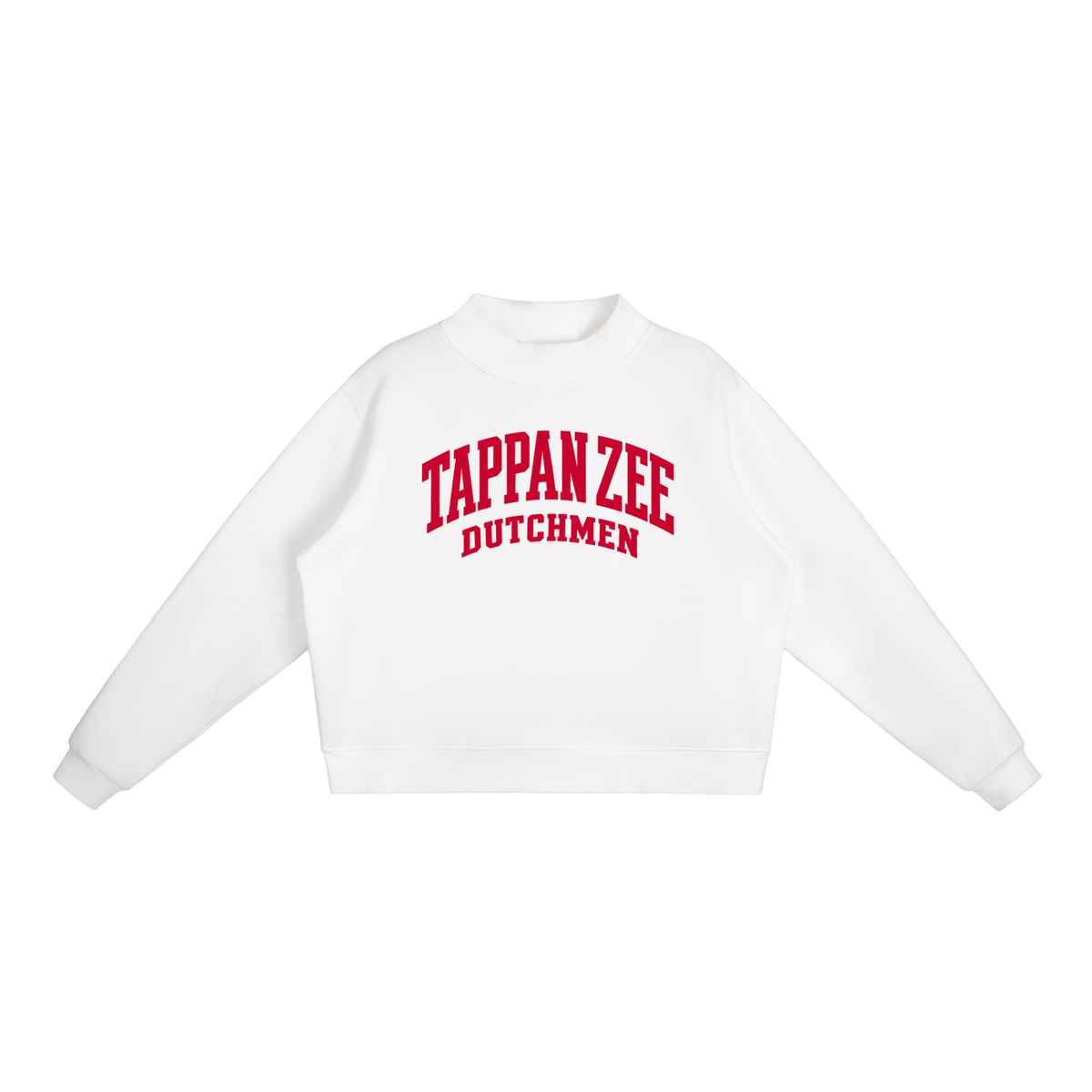 Basic 2 Tappan Zee Essential Fleece Mock-Neck Crew Sweatshirt (printed)