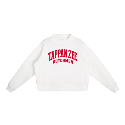 Basic 2 Tappan Zee Essential Fleece Mock-Neck Crew Sweatshirt (printed)