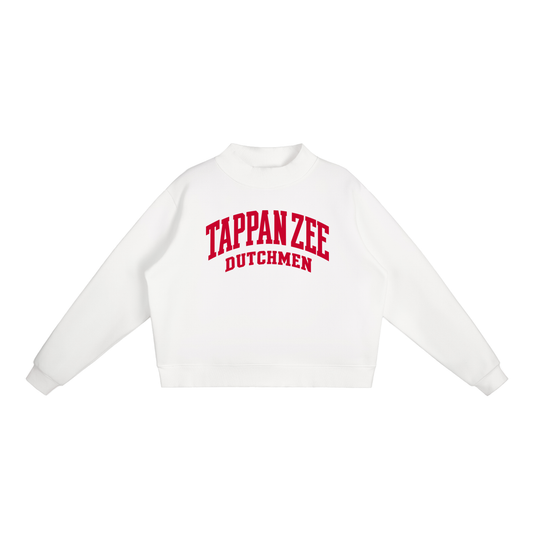 Basic 2 Tappan Zee Essential Fleece Mock-Neck Crew Sweatshirt (printed)