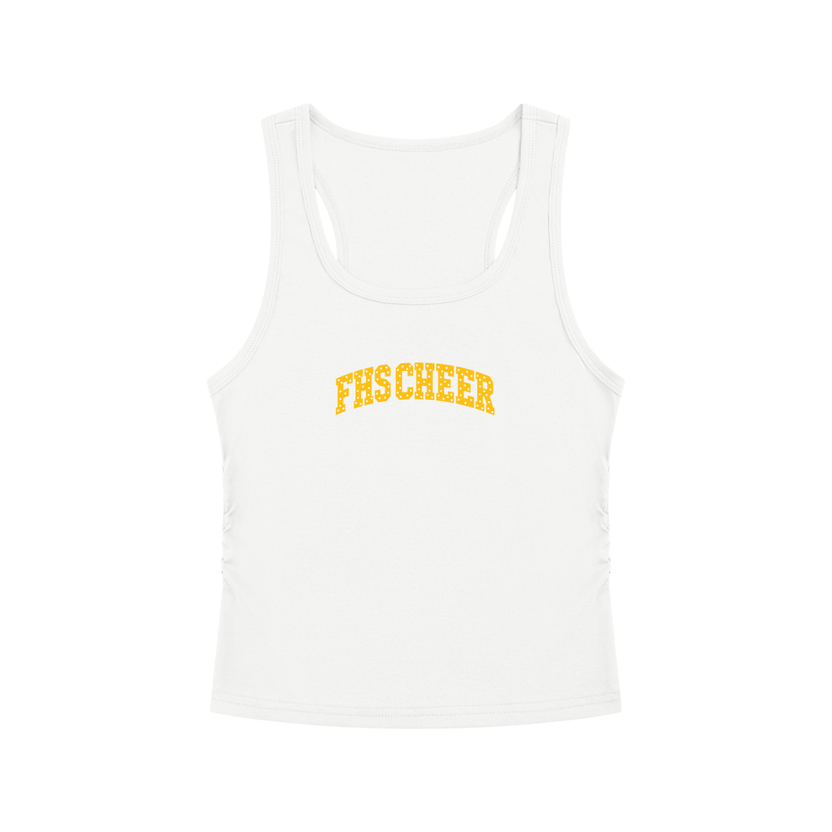 Polka Dot Fenway Women’s Ruched Tank Top