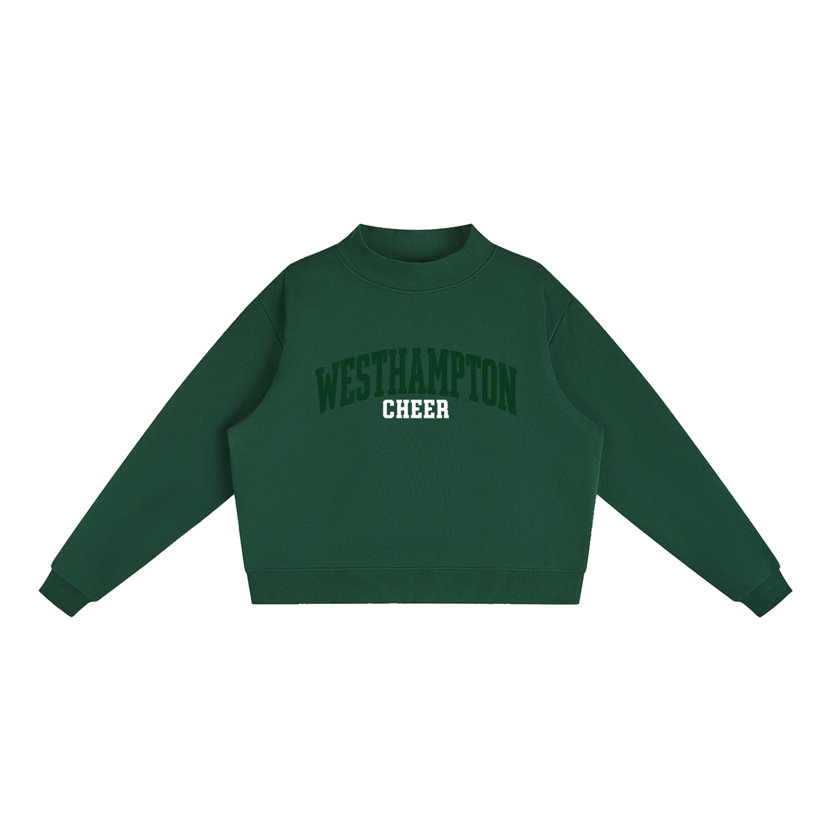 Basic 1 Westhampton Essential Fleece Mock-Neck Crew Sweatshirt
