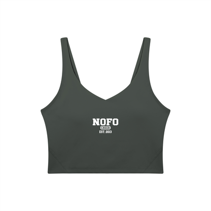 Old School North Fork Women's V-Neck Yoga Sports Bra