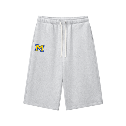 Relaxed Drawstring Three-quarter Sweatpants