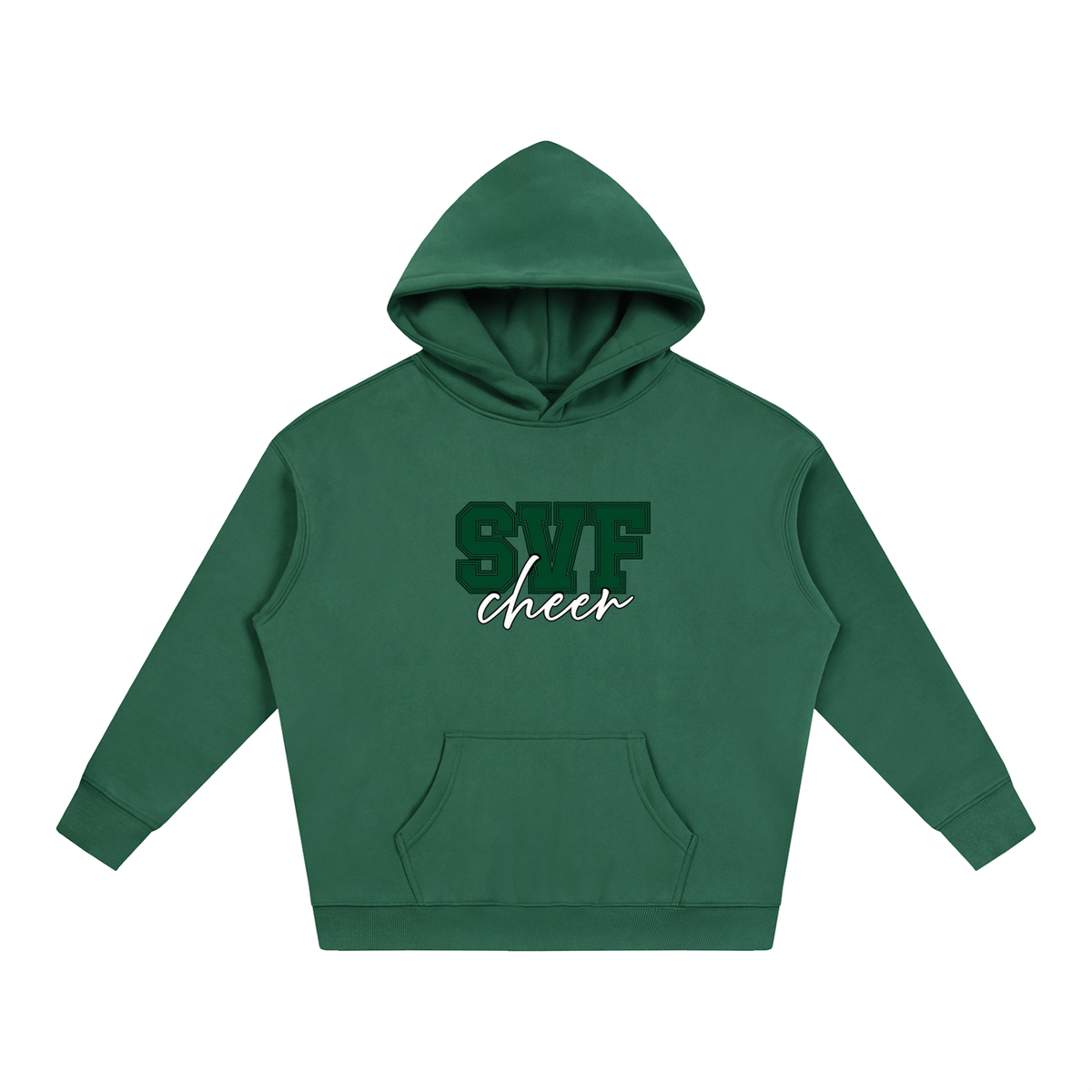 Cursive Front St Vincent Ferrer Oversize Fleeced Hoodie