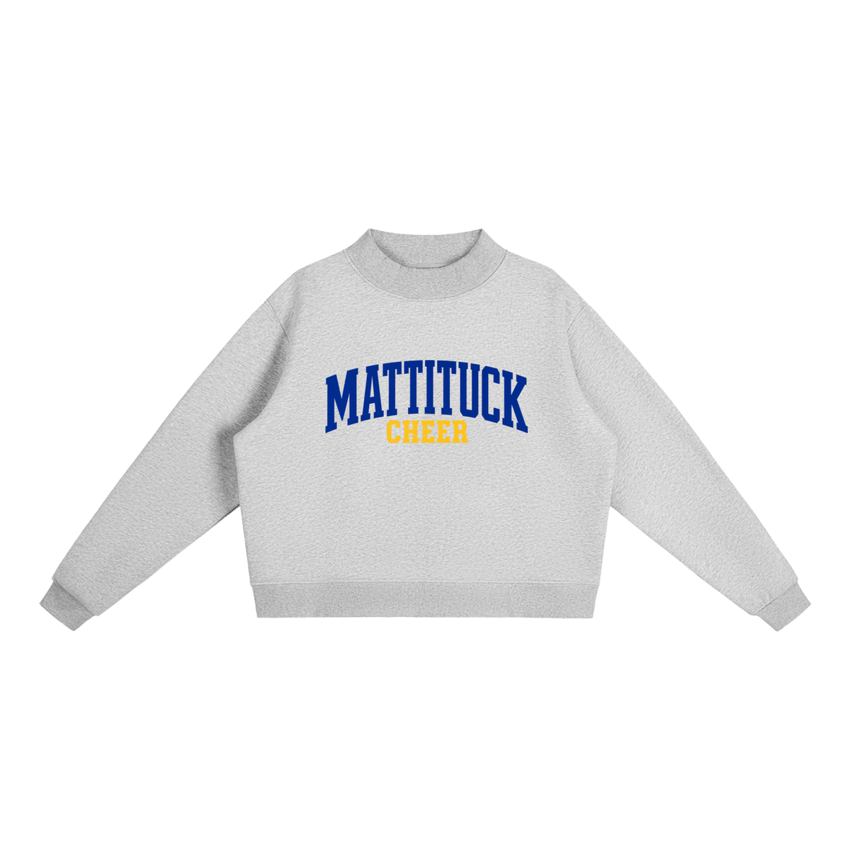 Basic 1 Mattituck Essential Fleece Mock-Neck Crew Sweatshirt
