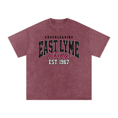 Vintage East Lyme Snow Washed Oversized Cotton T-Shirt