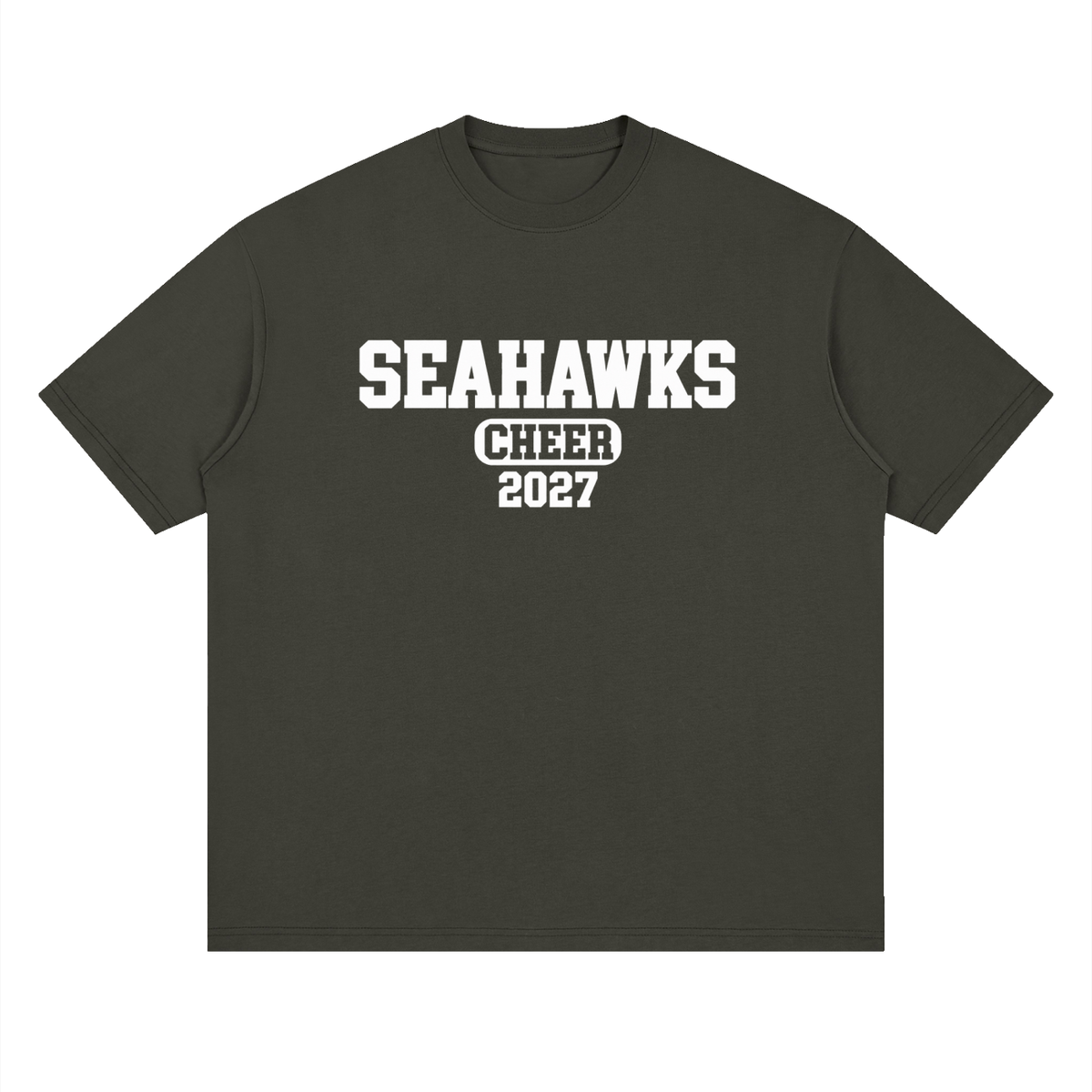 Old School Seahawks Oversized Drop Shoulder T-Shirt