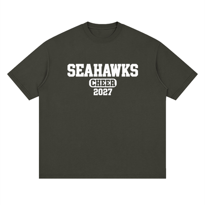Old School Seahawks Oversized Drop Shoulder T-Shirt