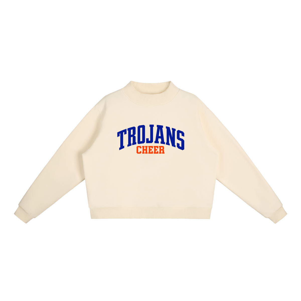 Basic 1 James Island Essential Fleece Mock-Neck Crew Sweatshirt