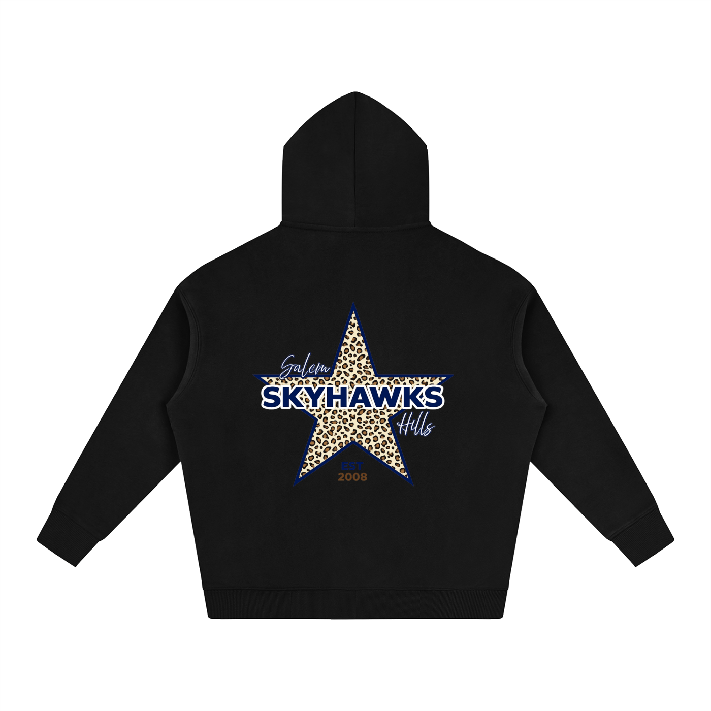 Leopard Star Oversized Hoodie