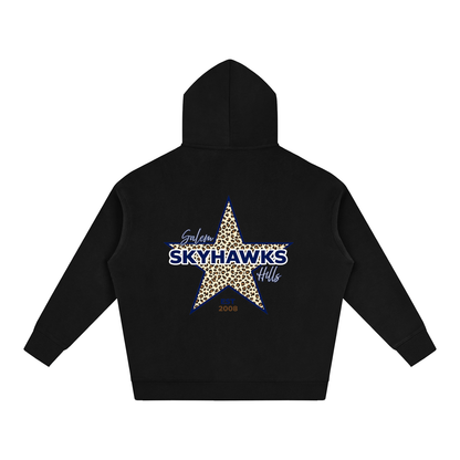 Leopard Star Oversized Hoodie