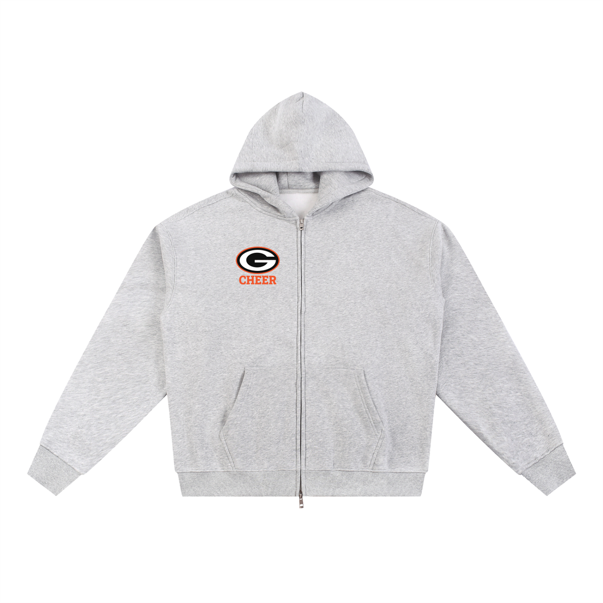 Simple Green Bulldogs Essential Fleece Zip-Through Hoodie