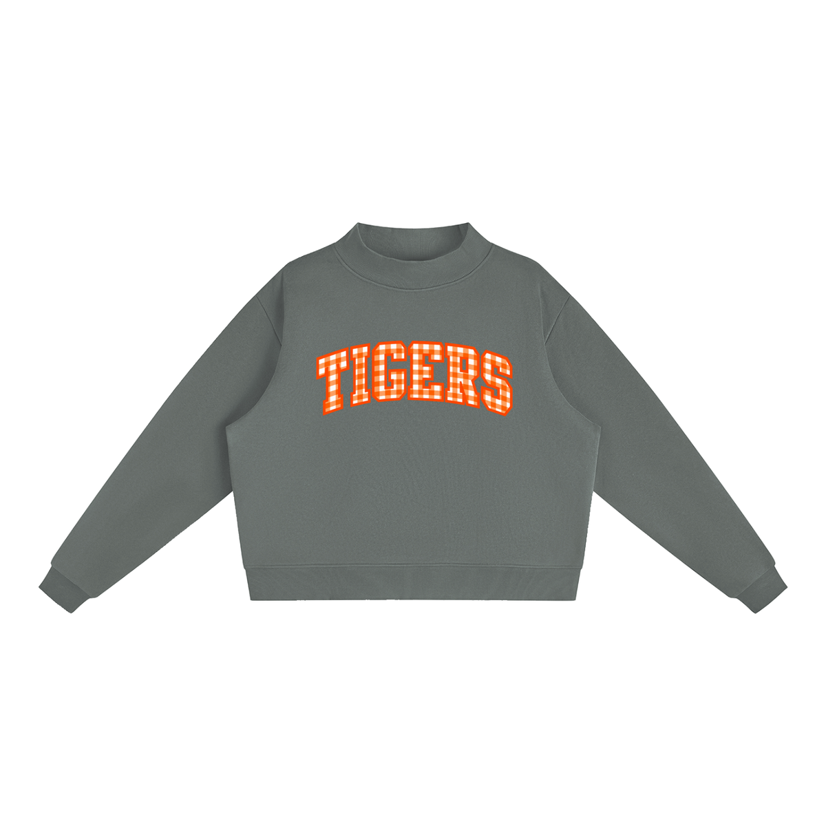 Essential Fleece Mock-Neck Crew Sweatshirt