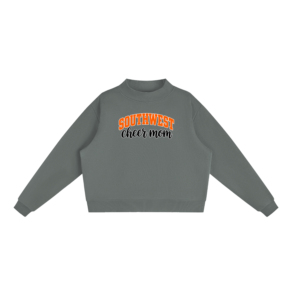 Essential Fleece Mock-Neck Crew Sweatshirt