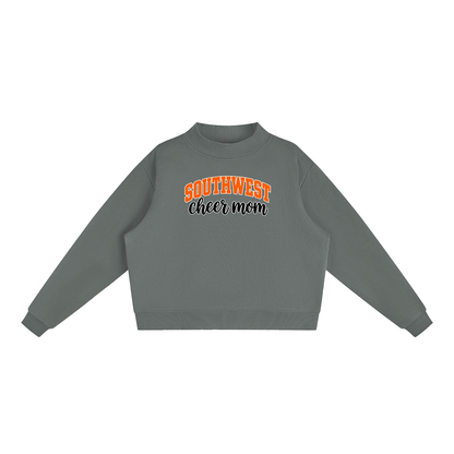 Essential Fleece Mock-Neck Crew Sweatshirt