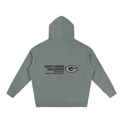 Vector Star Front Green Bulldogs Oversize Fleeced Hoodie