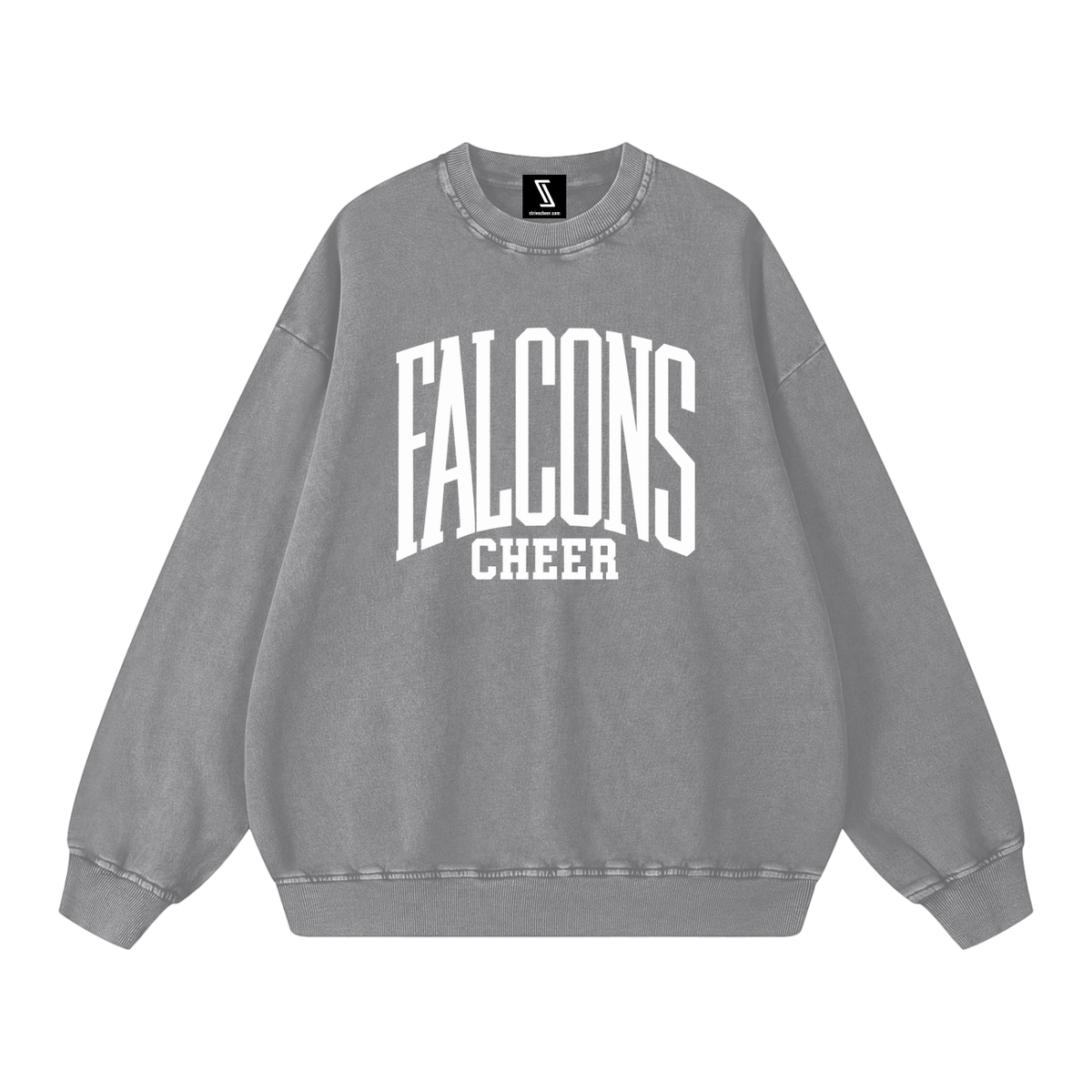 Basic 3 Fitch Snow Washed Oversized Sweatshirt