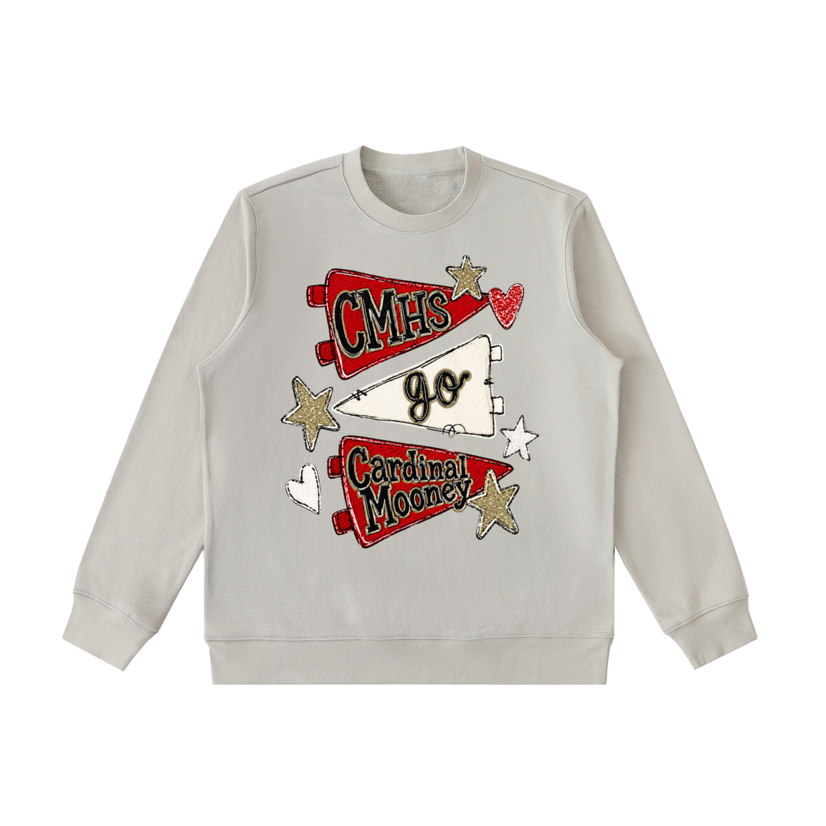 Lets Go Cardinal Mooney Essential Heavyweight Crewneck Sweatshirt