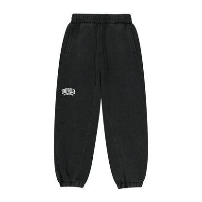 Basic 2 White Simi Valley Fleeced Jogger Sweatpants