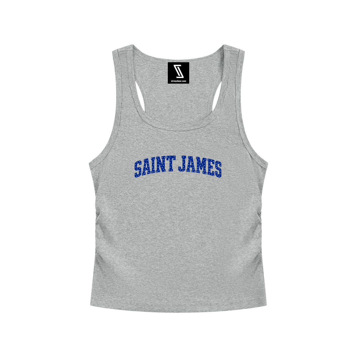 Polka Dot Saint James Women’s Ruched Tank Top