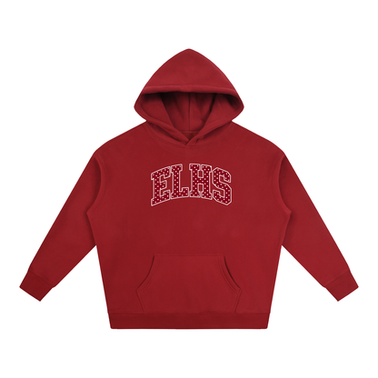 Polka Dot East Lyme Oversize Fleeced Hoodie