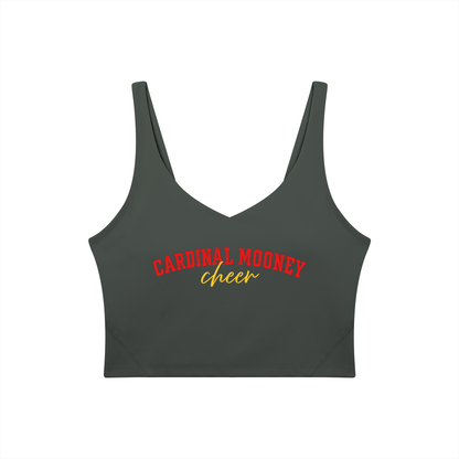 Cursive Cardinal Mooney Women's V-Neck Yoga Sports Bra