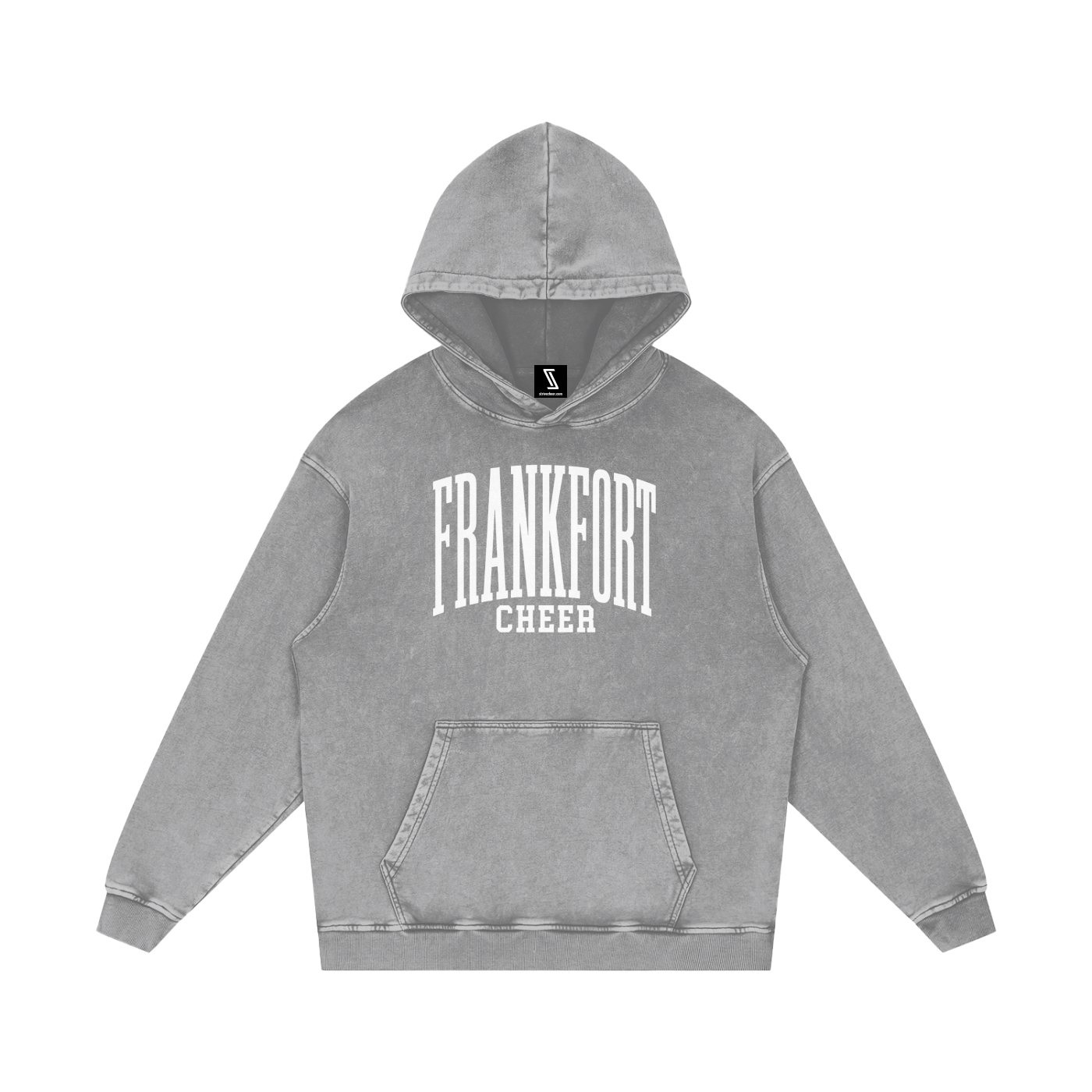 Snow Washed Loose Cotton Hoodie