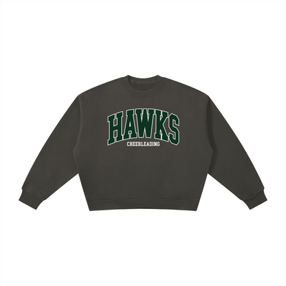 HAWKS Boxy Fleece Crewneck Sweatshirt