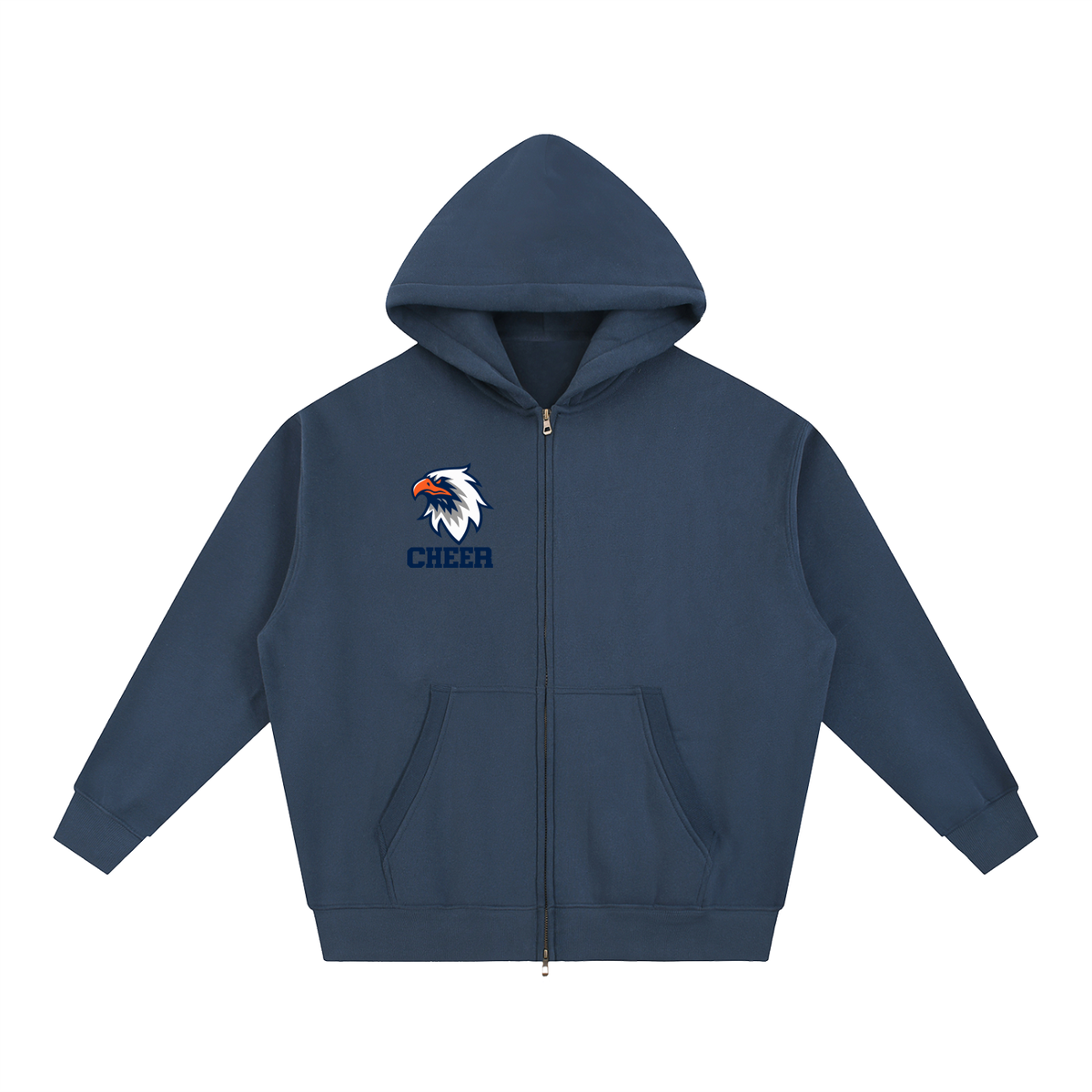 Simple Oakland Middle Essential Oversized Fleece Boxy Hoodie