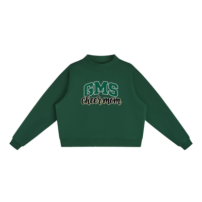 Cheer Mom Gladeville Essential Fleece Mock-Neck Crew Sweatshirt (printed)