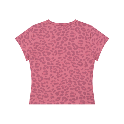 Women’s Leopard Print Crop T-Shirt