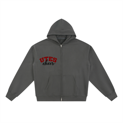 Classic Utes Zip-Through Boxy Fleece Hoodie
