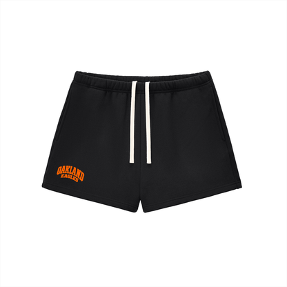 Basic 2 White Oakland Middle Essential Fleece Drawstring Sweatshorts