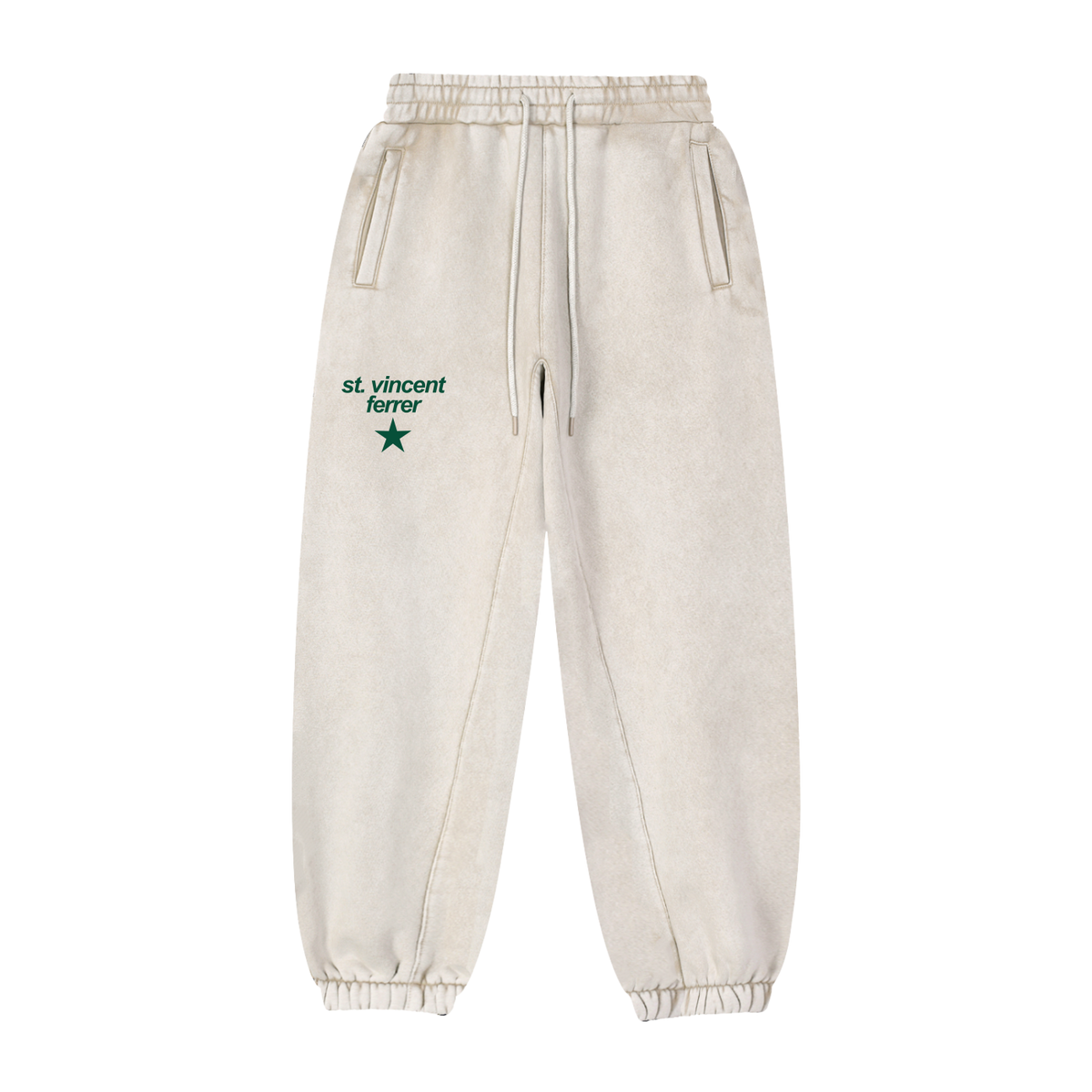 Big Star Front St Vincent Ferrer Fleeced Jogger Sweatpants