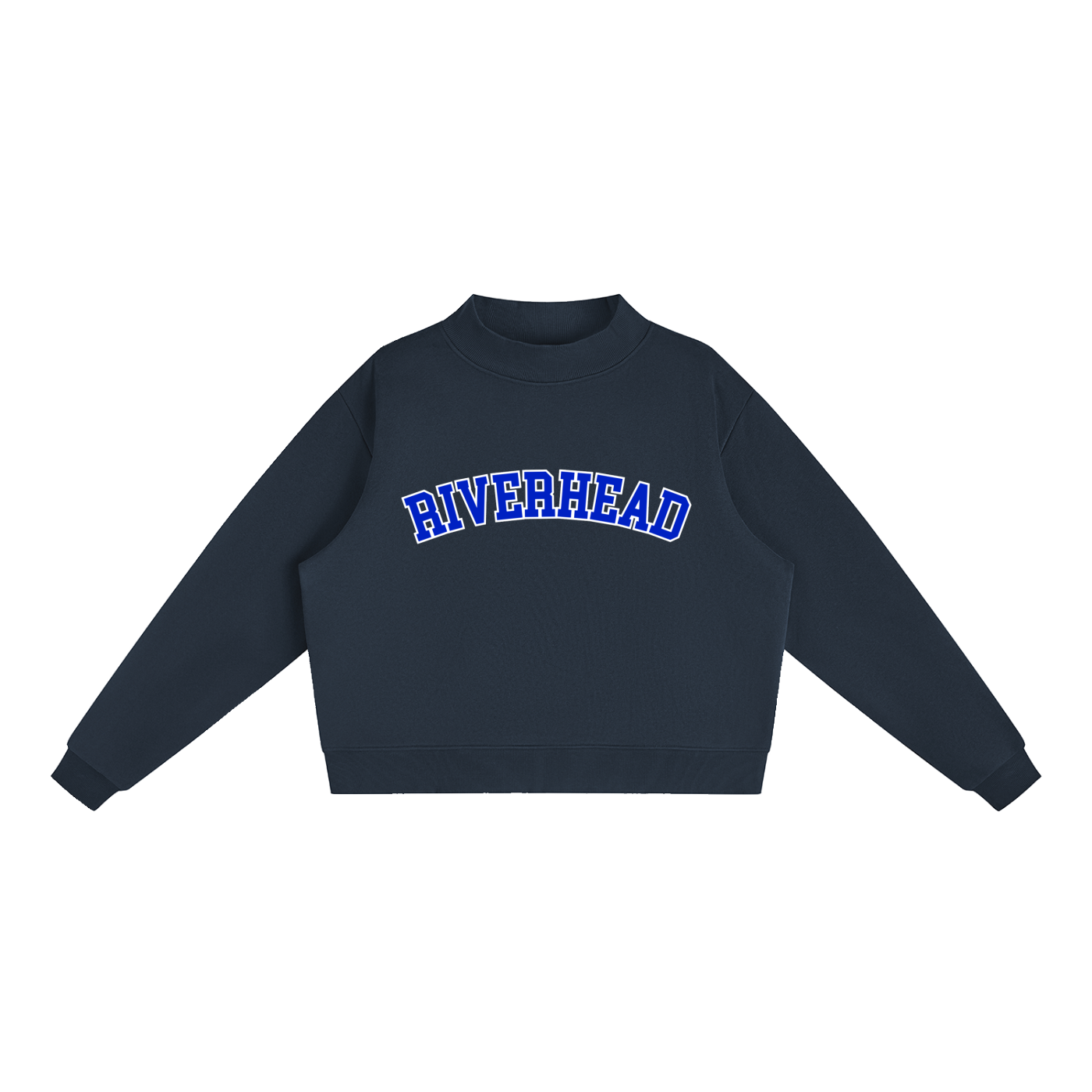Essential Fleece Mock-Neck Crew Sweatshirt