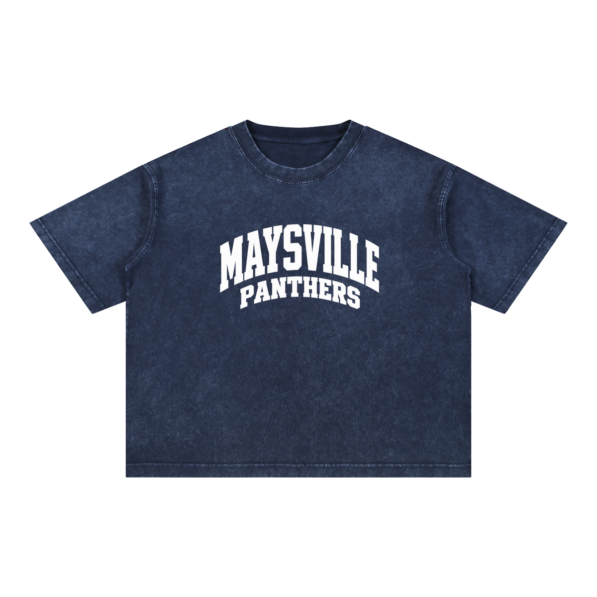 Basic 2 White Maysville Mineral Wash Boxy Cotton T-Shirt