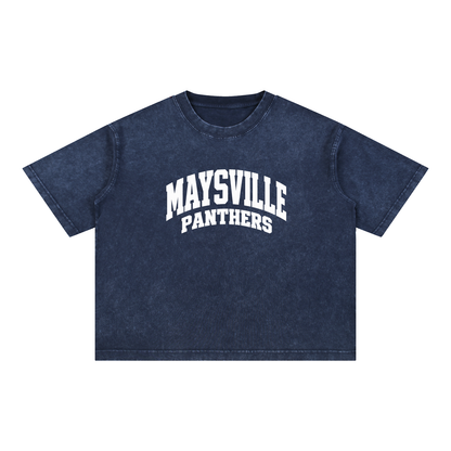 Basic 2 White Maysville Mineral Wash Boxy Cotton T-Shirt