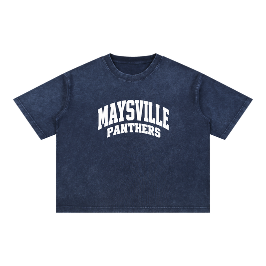 Basic 2 White Maysville Mineral Wash Boxy Cotton T-Shirt