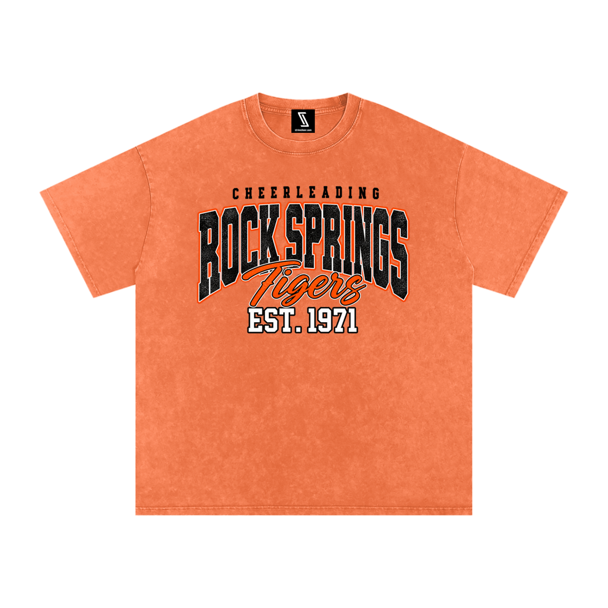 Vintage Rock Springs Snow Washed Oversized Cotton T-Shirt