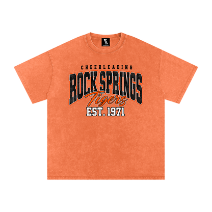 Vintage Rock Springs Snow Washed Oversized Cotton T-Shirt