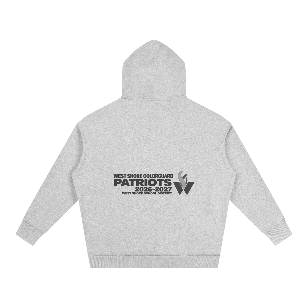 Vector Star Front West Shore Oversize Fleeced Hoodie