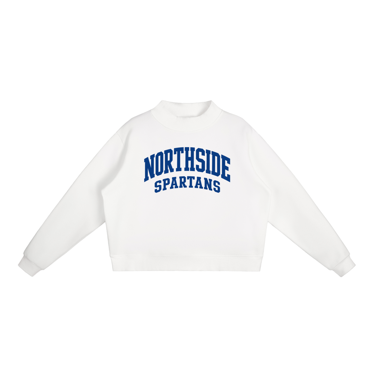 Basic 2 Northside Essential Fleece Mock-Neck Crew Sweatshirt (printed)