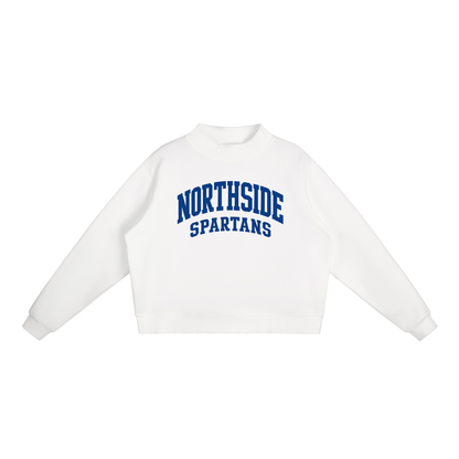Basic 2 Northside Essential Fleece Mock-Neck Crew Sweatshirt (printed)