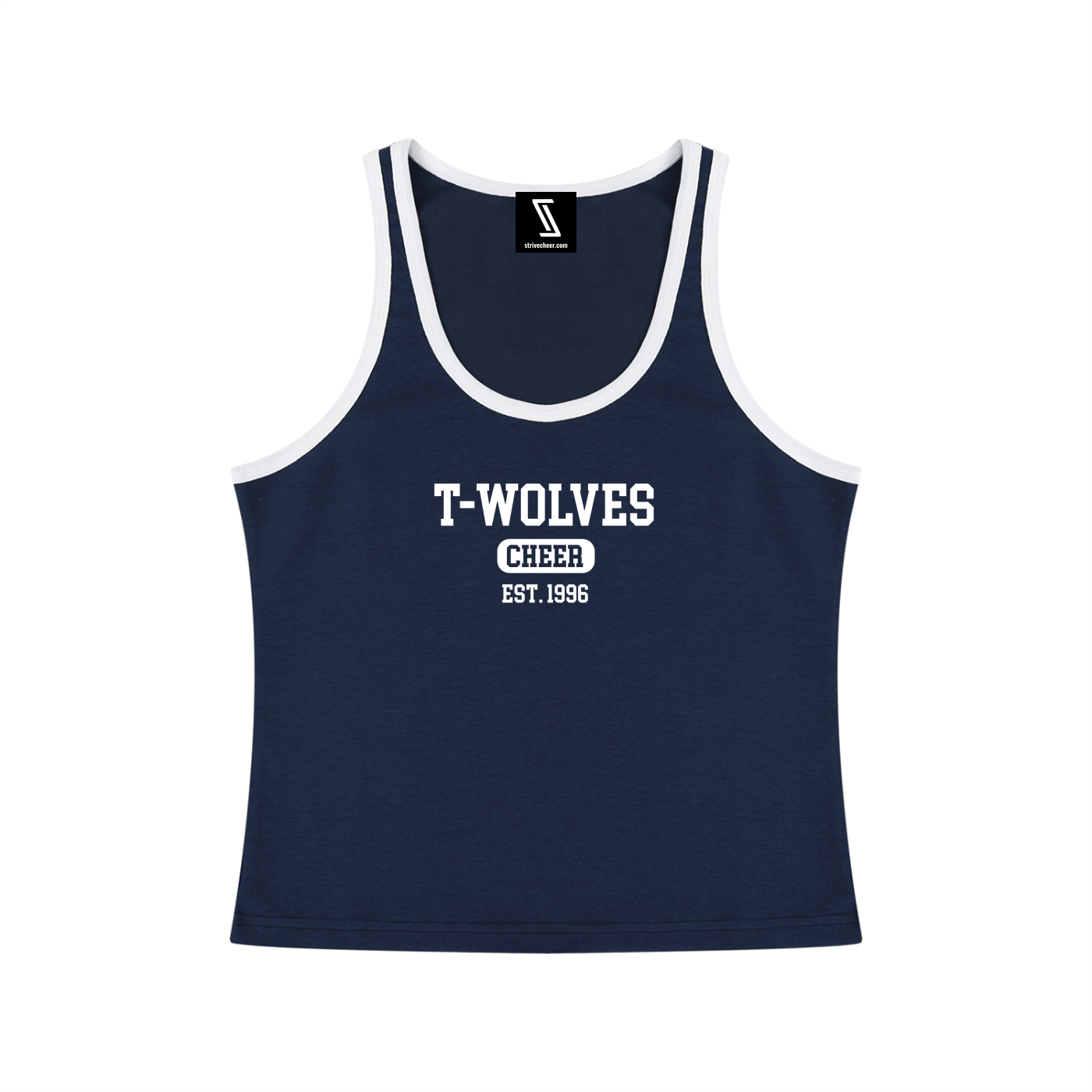 Women's Color Block Cropped Tank Top