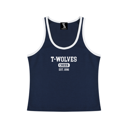 Women's Color Block Cropped Tank Top