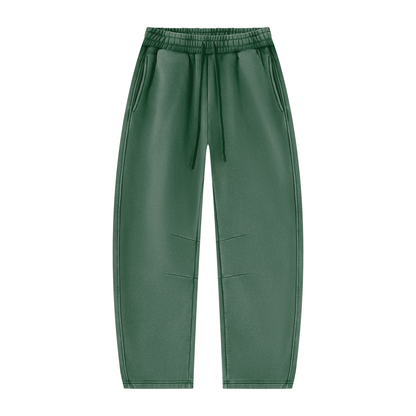 Unisex Vintage Wash Barrel Leg Fleece Sweatpants