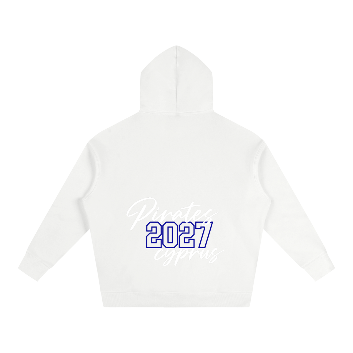 Cursive Front Cyprus Oversize Fleeced Hoodie