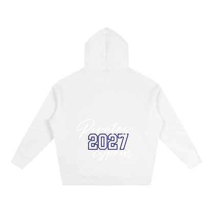 Cursive Front Cyprus Oversize Fleeced Hoodie