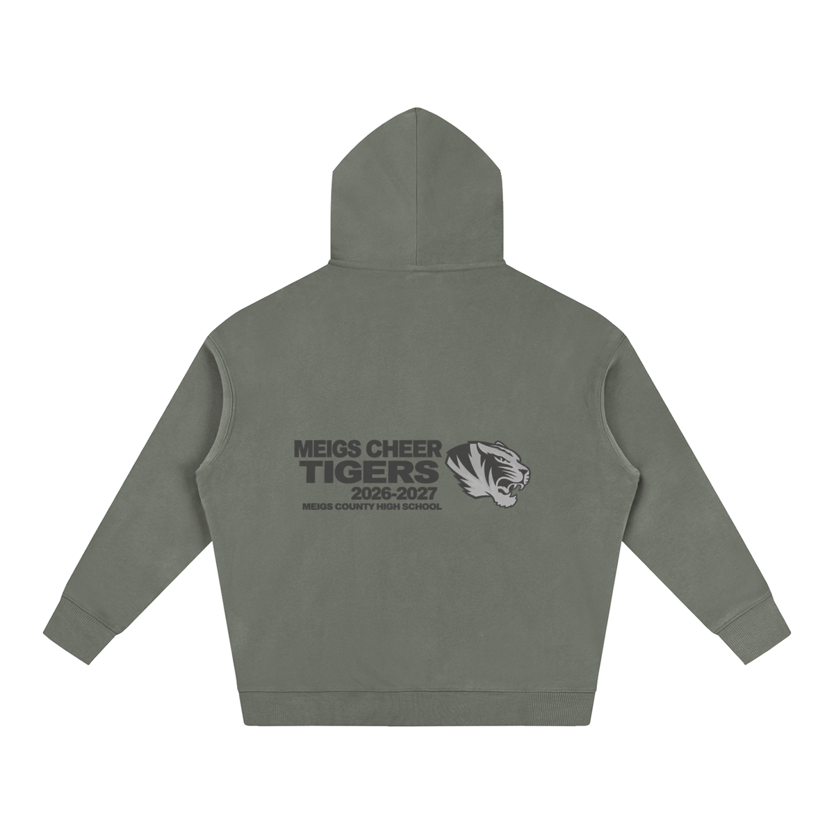 Vector Star Front Meigs County Oversize Fleeced Hoodie